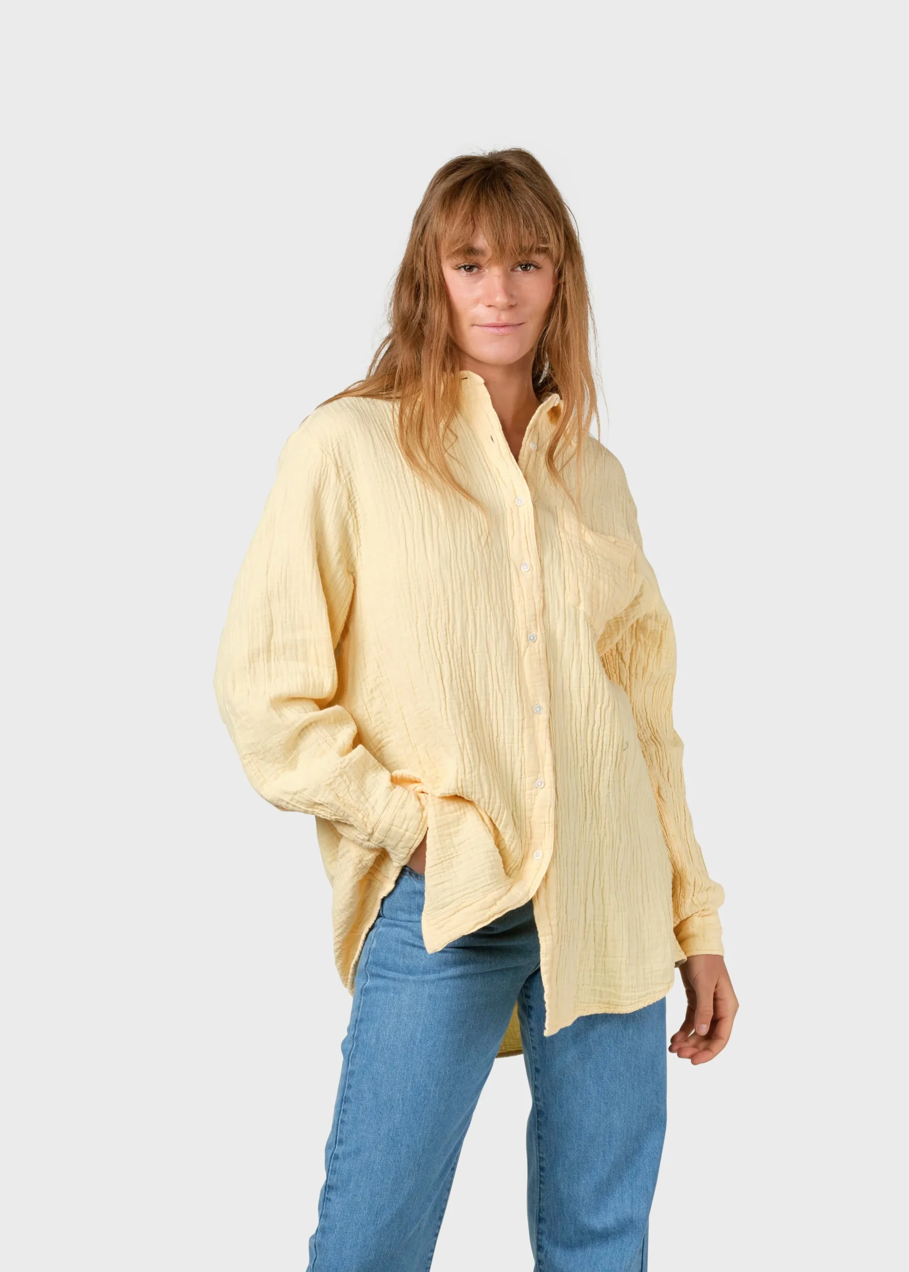Klitmoller Collective Hemden-Dahlia shirt - Lemon sorbet Navy