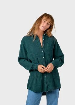 Klitmoller Collective Hemden-Dahlia shirt - Moss Green Navy
