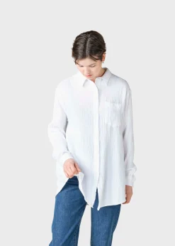 Klitmoller Collective Hemden-Dahlia shirt - White Navy
