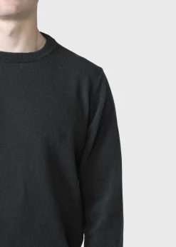 Klitmoller Collective Strick-Daniel knit - Anthracite MossGreen
