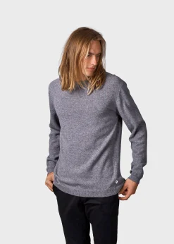 Klitmoller Collective Strick-Daniel knit - Light grey MossGreen