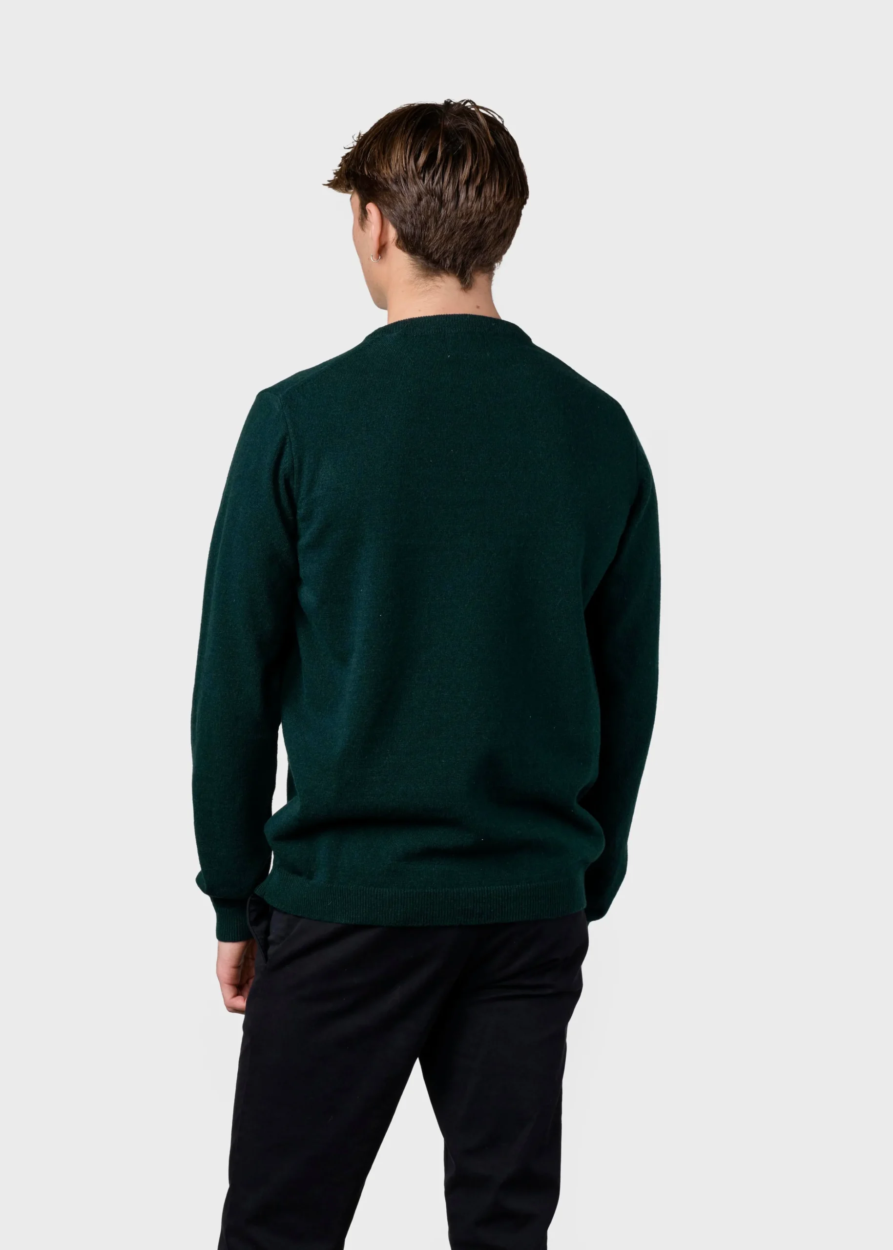 Klitmoller Collective Strick-Daniel knit - Moss Green MossGreen
