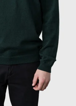 Klitmoller Collective Strick-Daniel knit - Moss Green MossGreen