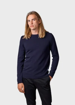 Klitmoller Collective Strick-Daniel knit - Navy MossGreen