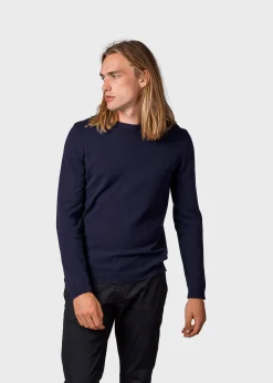 Klitmoller Collective Strick-Daniel knit - Navy MossGreen