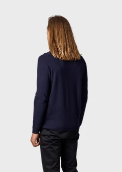 Klitmoller Collective Strick-Daniel knit - Navy MossGreen