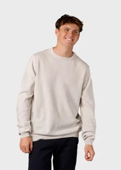 Klitmoller Collective Strick-Daniel knit - Pastel grey MossGreen