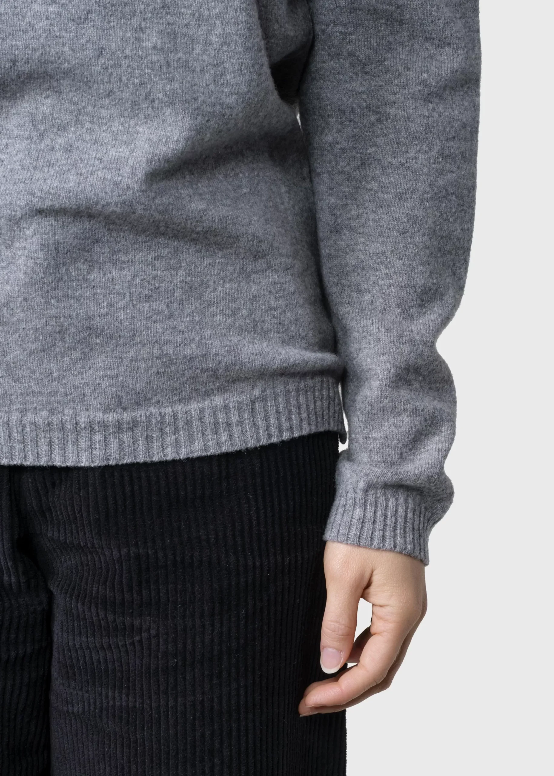 Klitmoller Collective Strick-Daniella knit - Light grey Navy