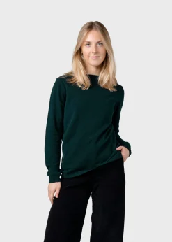 Klitmoller Collective Strick-Daniella knit - Moss Green Navy