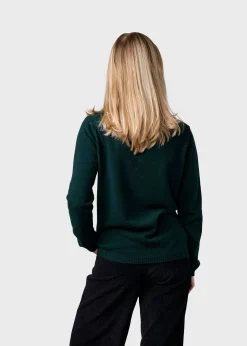 Klitmoller Collective Strick-Daniella knit - Moss Green Navy