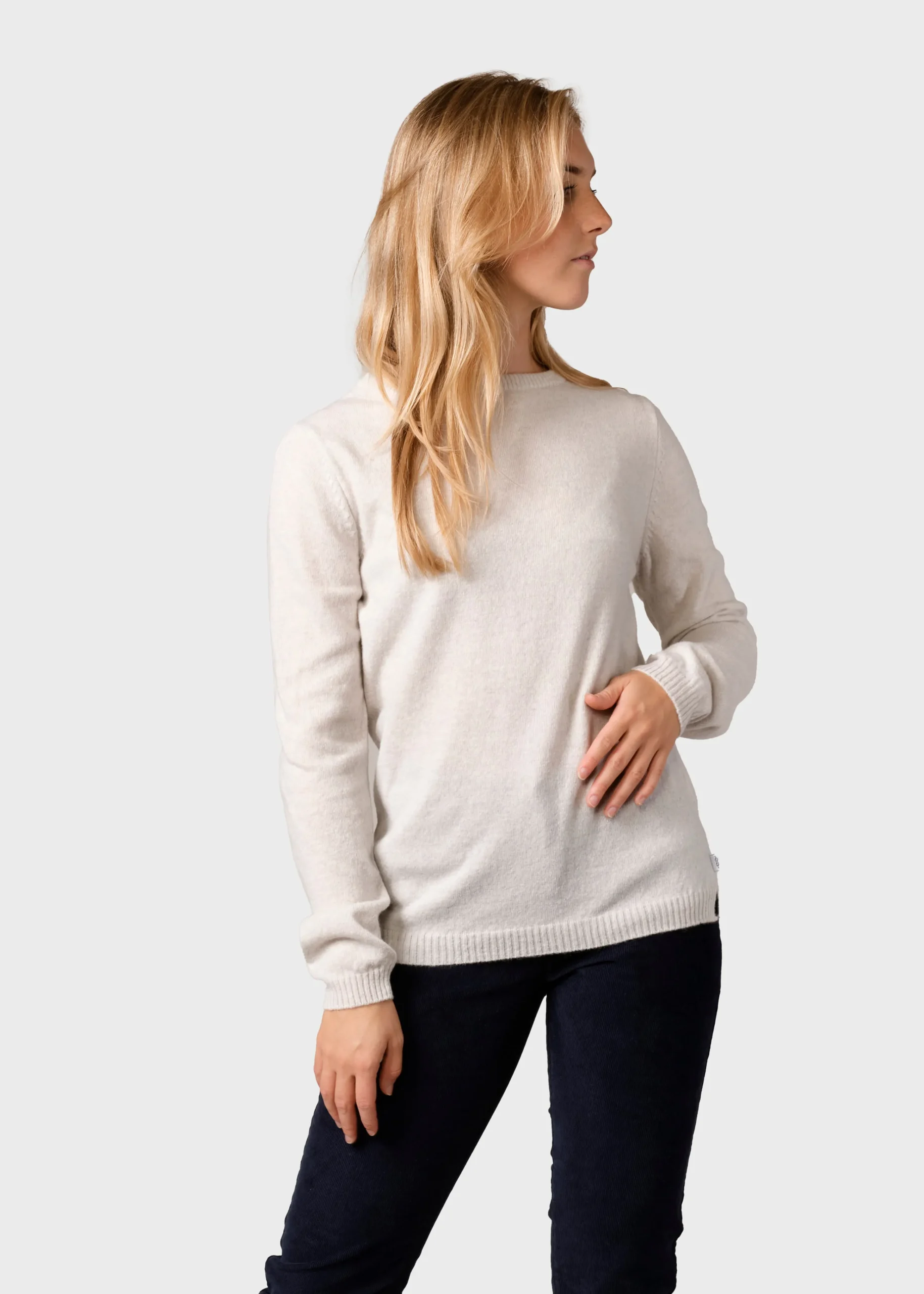 Klitmoller Collective Strick-Daniella knit - Pastel grey Navy