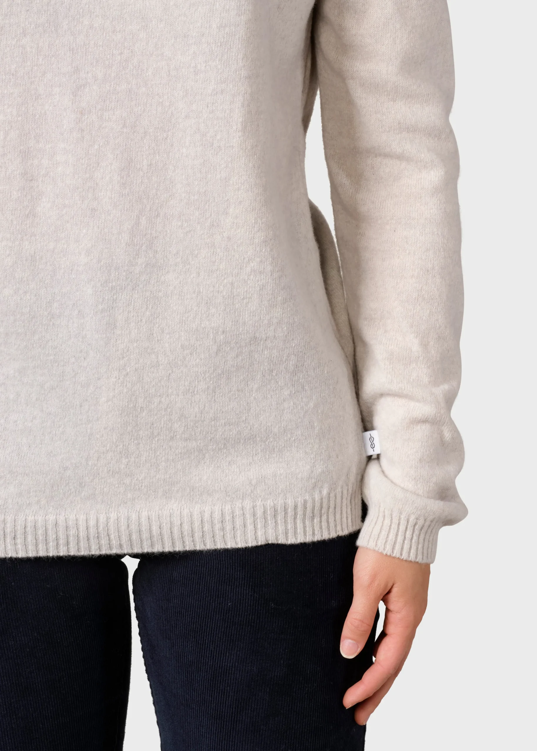 Klitmoller Collective Strick-Daniella knit - Pastel grey Navy