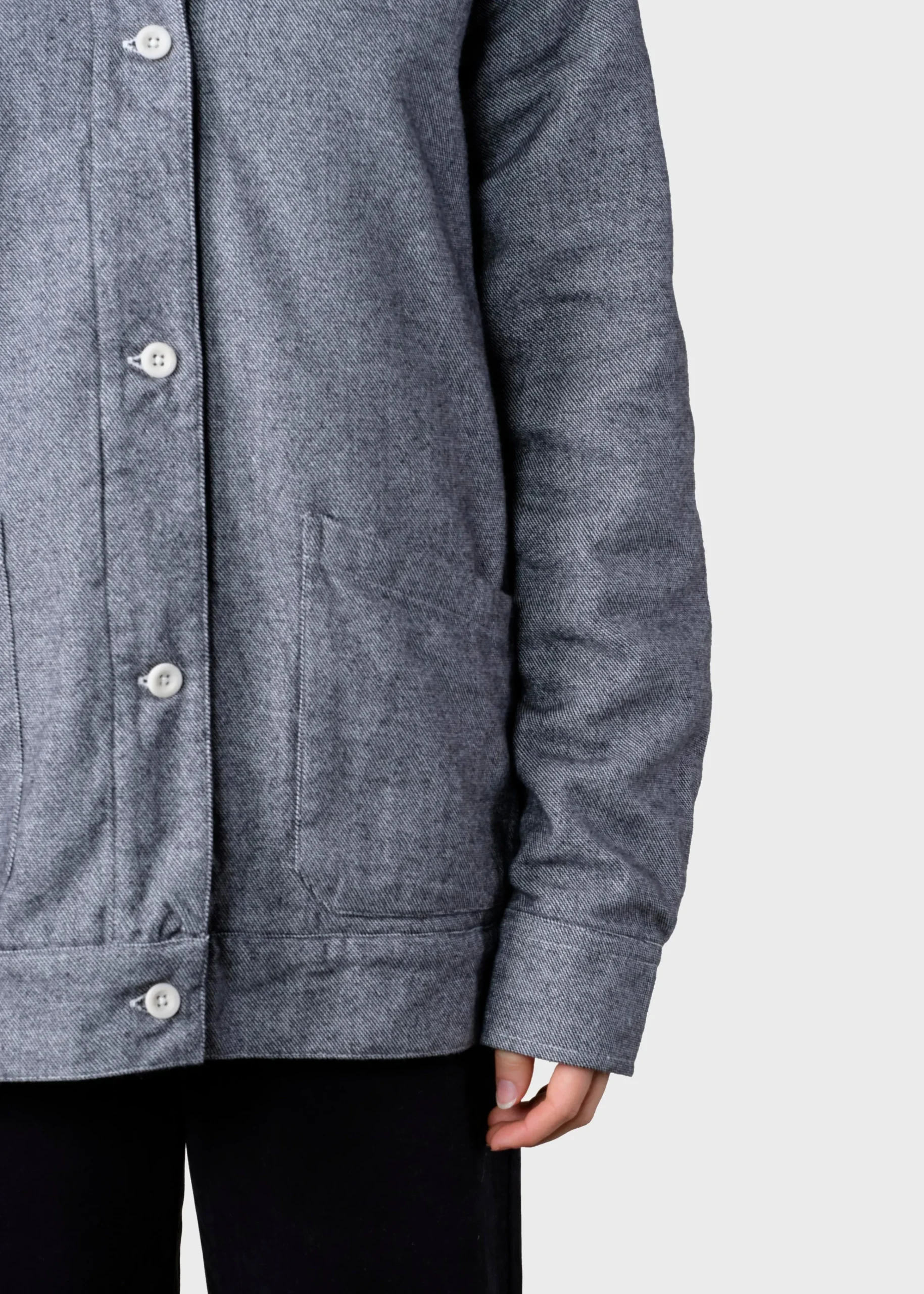 Klitmoller Collective Jacken-Ditte lumber overshirt - Light grey Olive
