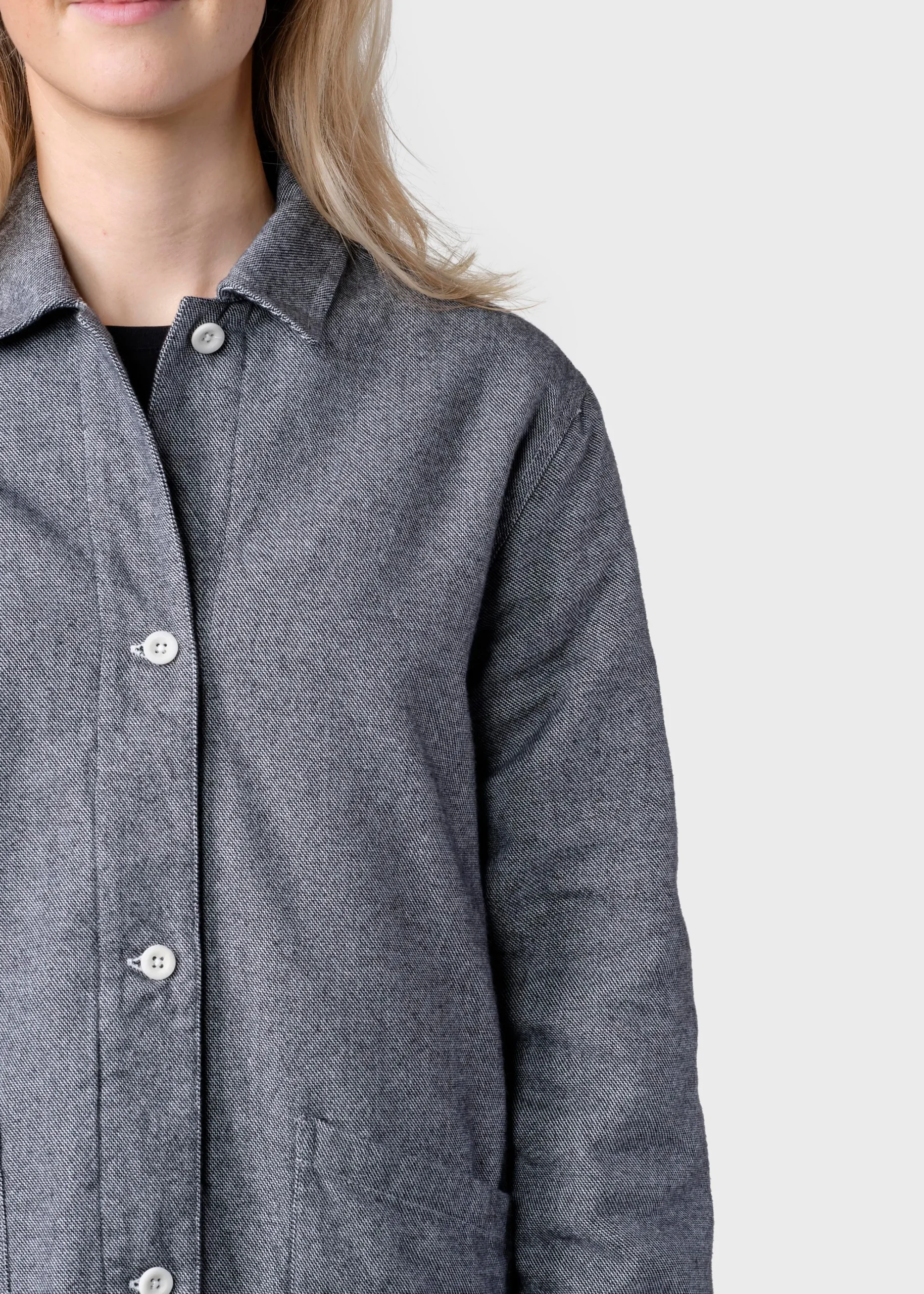 Klitmoller Collective Jacken-Ditte lumber overshirt - Light grey Olive
