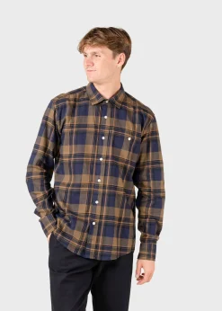 Klitmoller Collective Hemden-Eddie shirt - Black/brown/navy Mossgreen/grey/navy