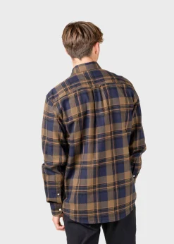 Klitmoller Collective Hemden-Eddie shirt - Black/brown/navy Mossgreen/grey/navy