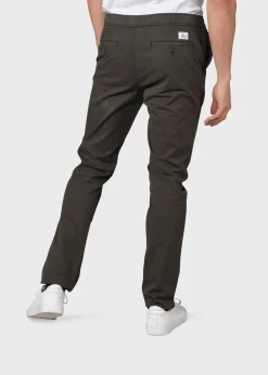 Klitmoller Collective Hosen-Elliot twill chino - Olive Black