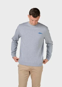 Klitmoller Collective Sweatshirts-Elof crew - Grey melange Greymelange