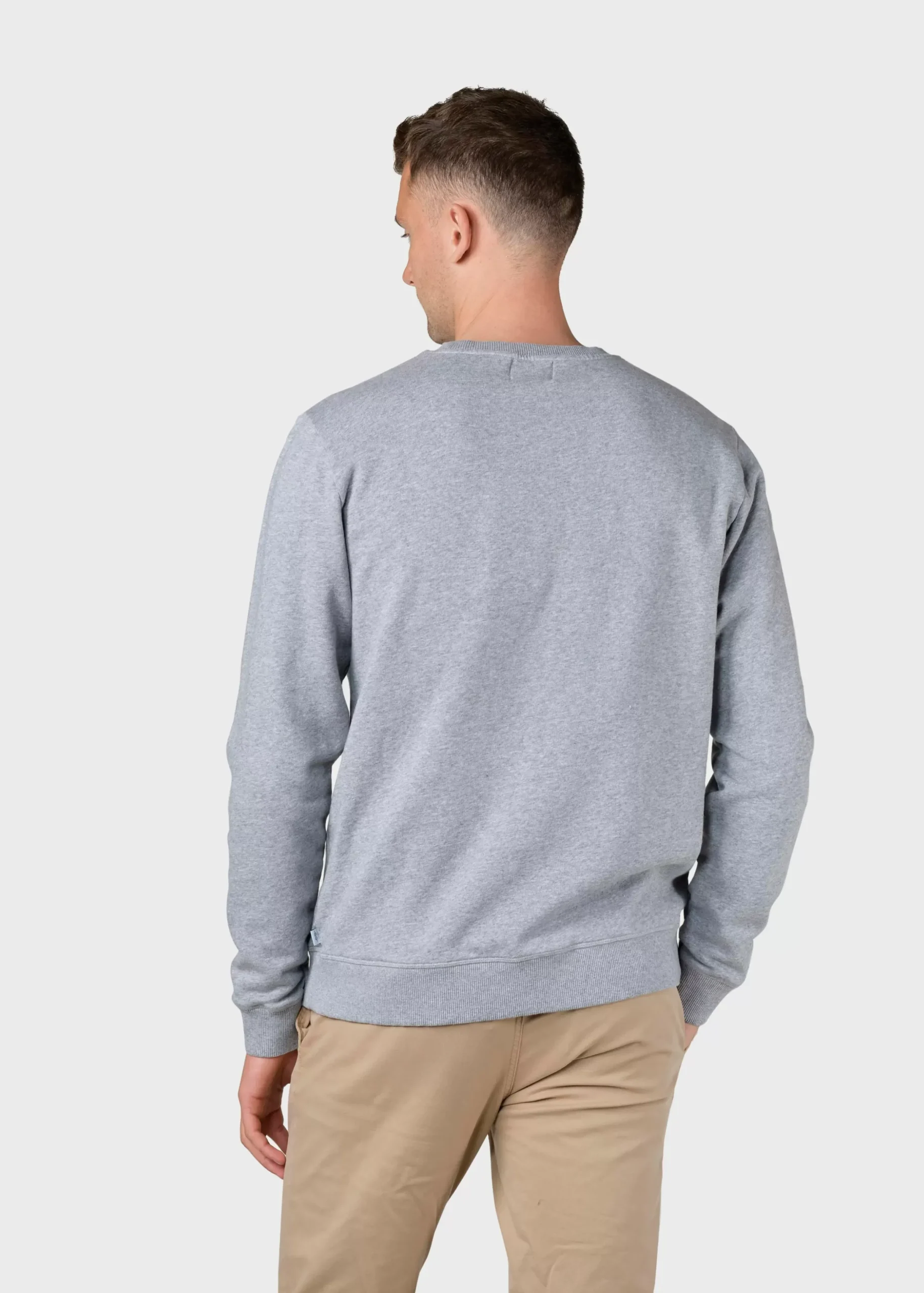 Klitmoller Collective Sweatshirts-Elof crew - Grey melange Greymelange