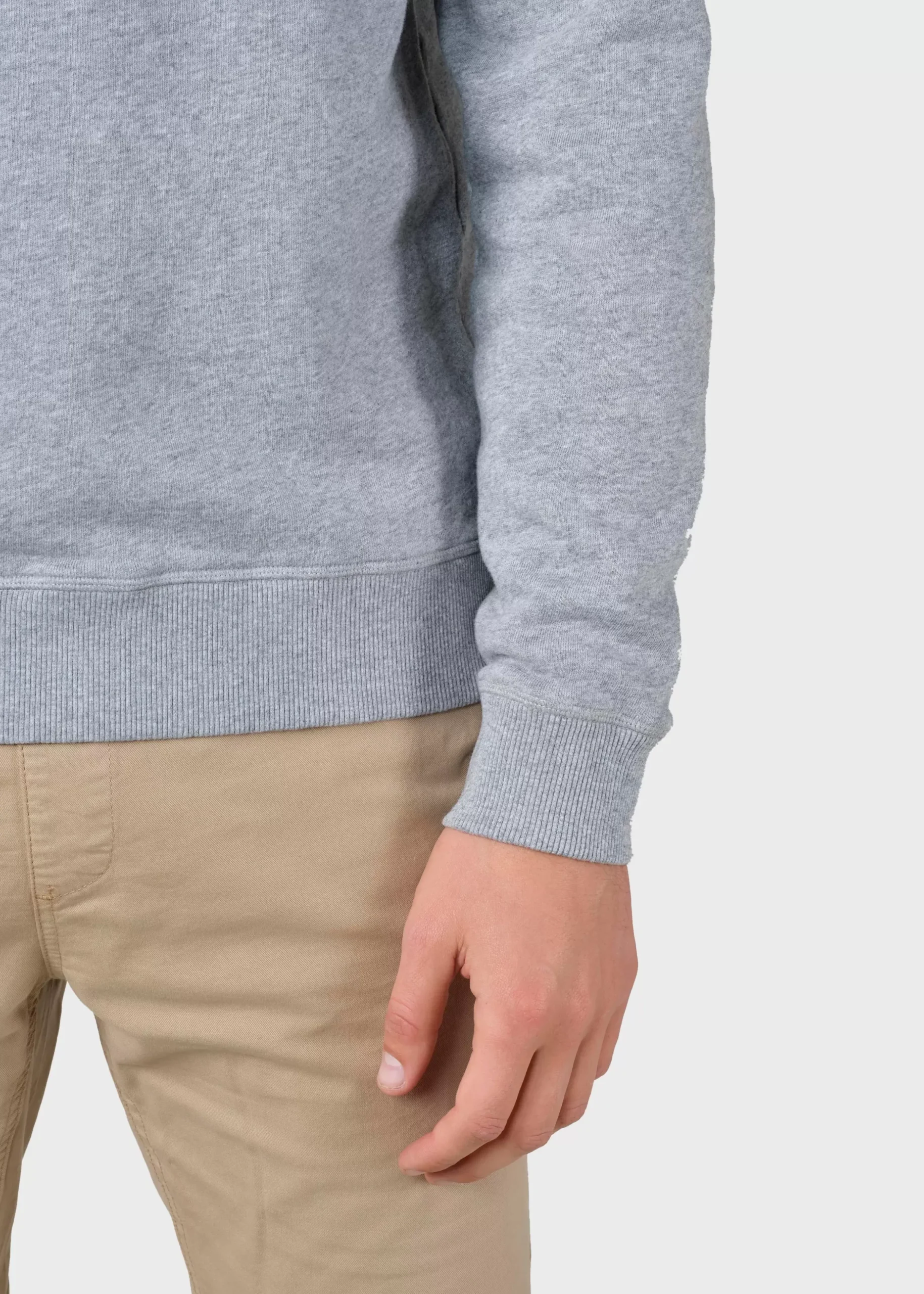 Klitmoller Collective Sweatshirts-Elof crew - Grey melange Greymelange