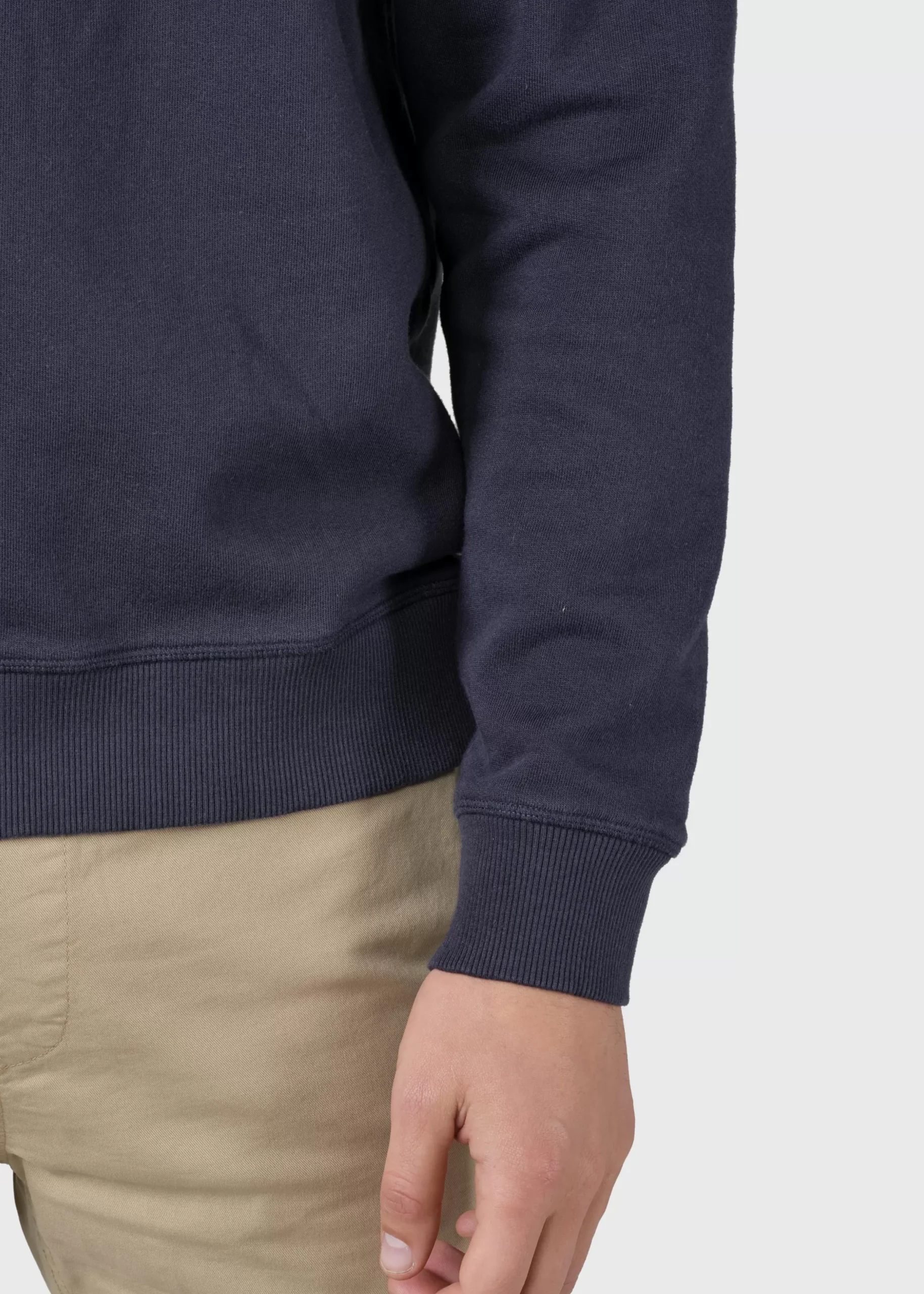 Klitmoller Collective Sweatshirts-Elof crew - Navy Greymelange
