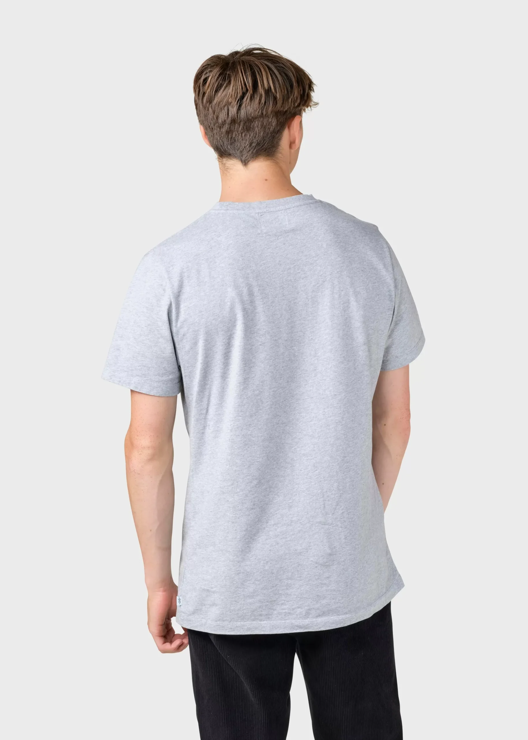 Klitmoller Collective T-shirts-Elton tee - Light grey Navy