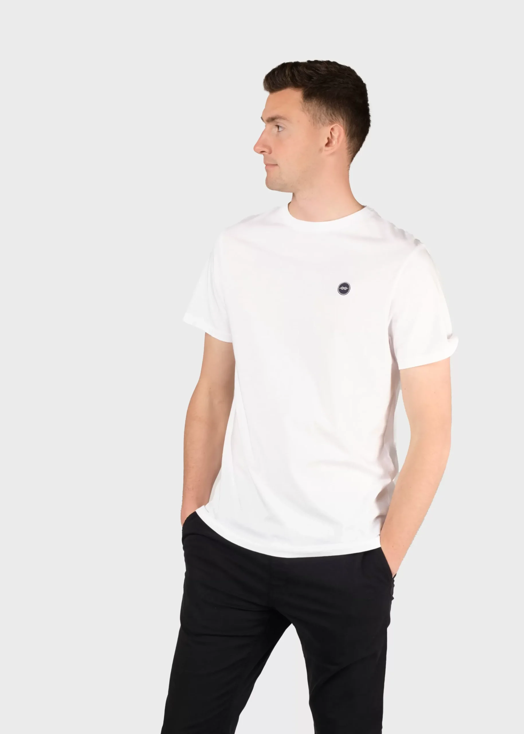 Klitmoller Collective T-shirts-Elton tee - White Navy