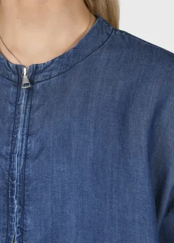 Klitmoller Collective Jacken-Esther jacket - Dark blue chambrey Palegreen