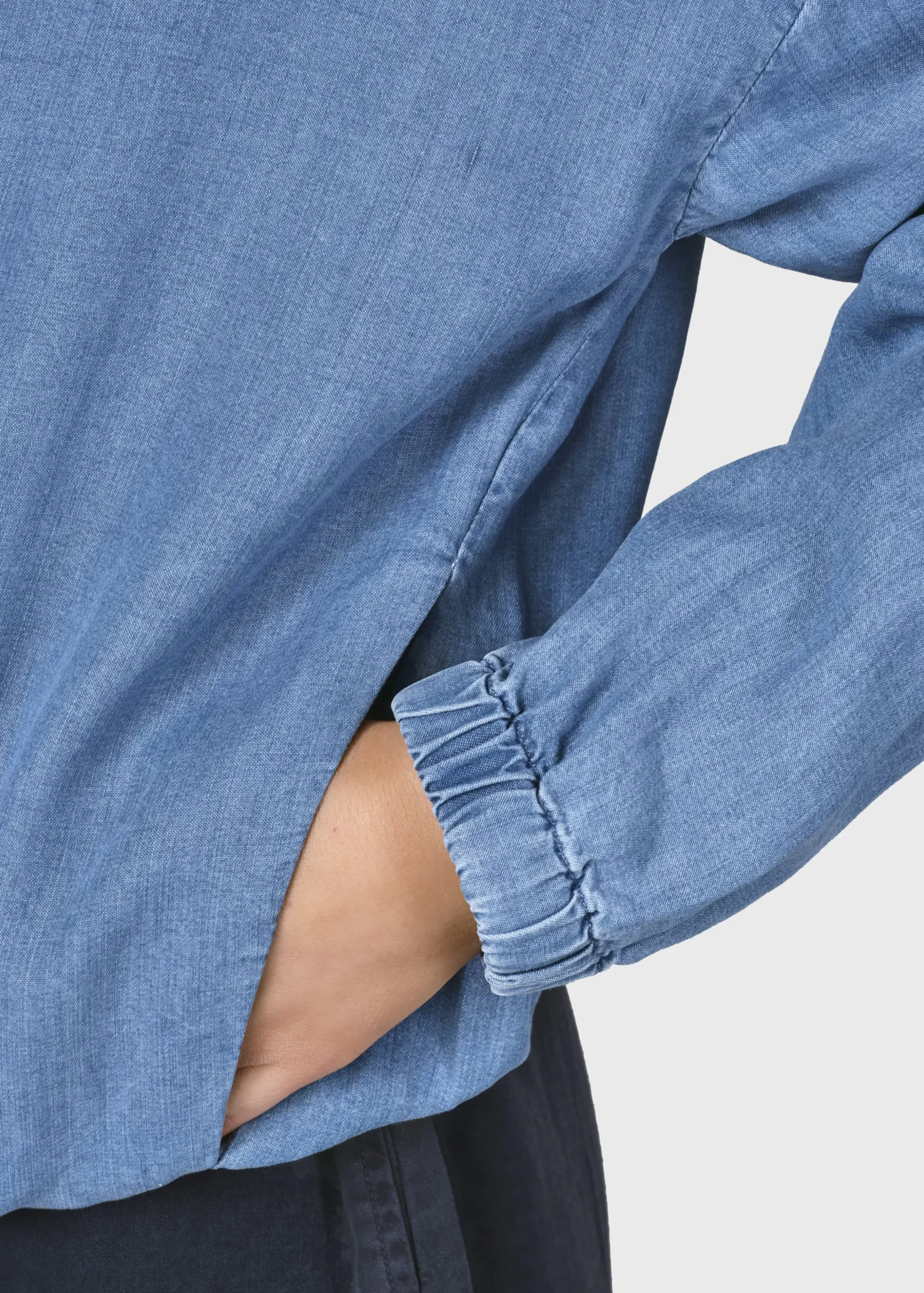 Klitmoller Collective Jacken-Esther jacket - Light blue chambrey Palegreen