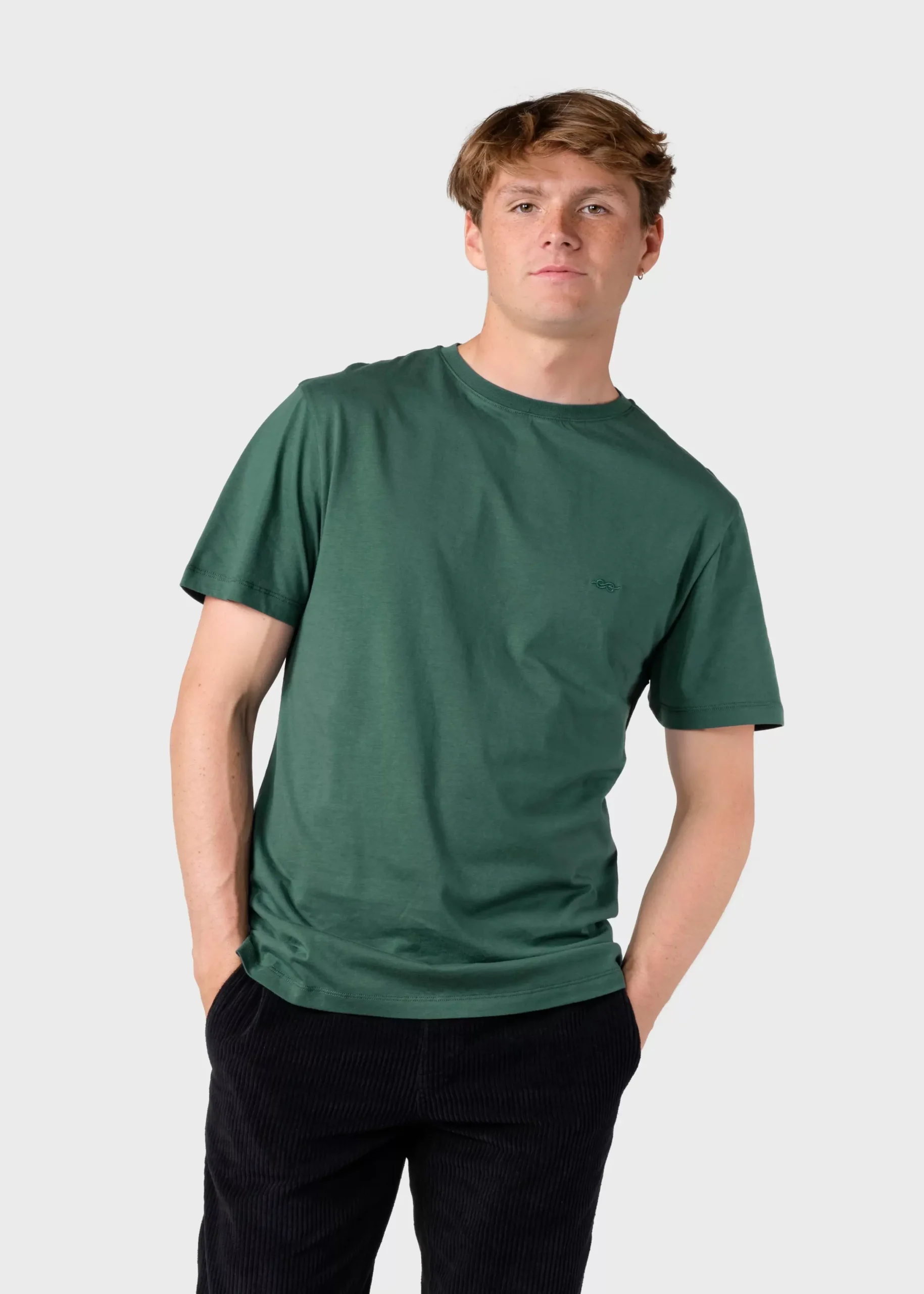 Klitmoller Collective T-shirts-Felix tee - Moss Green MossGreen
