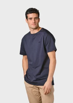 Klitmoller Collective T-shirts-Felix tee - Navy MossGreen