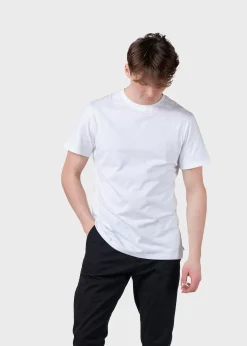Klitmoller Collective T-shirts-Felix tee - White MossGreen
