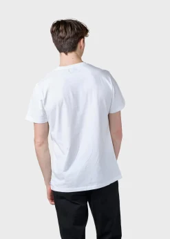 Klitmoller Collective T-shirts-Felix tee - White MossGreen