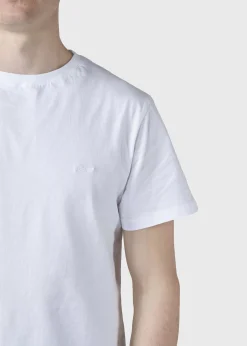 Klitmoller Collective T-shirts-Felix tee - White MossGreen