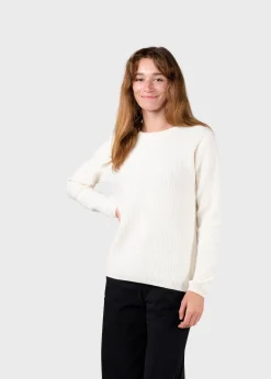 Klitmoller Collective Strick-Fenja Knit - Cream Pastelgrey
