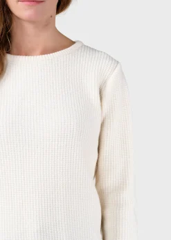 Klitmoller Collective Strick-Fenja Knit - Cream Pastelgrey