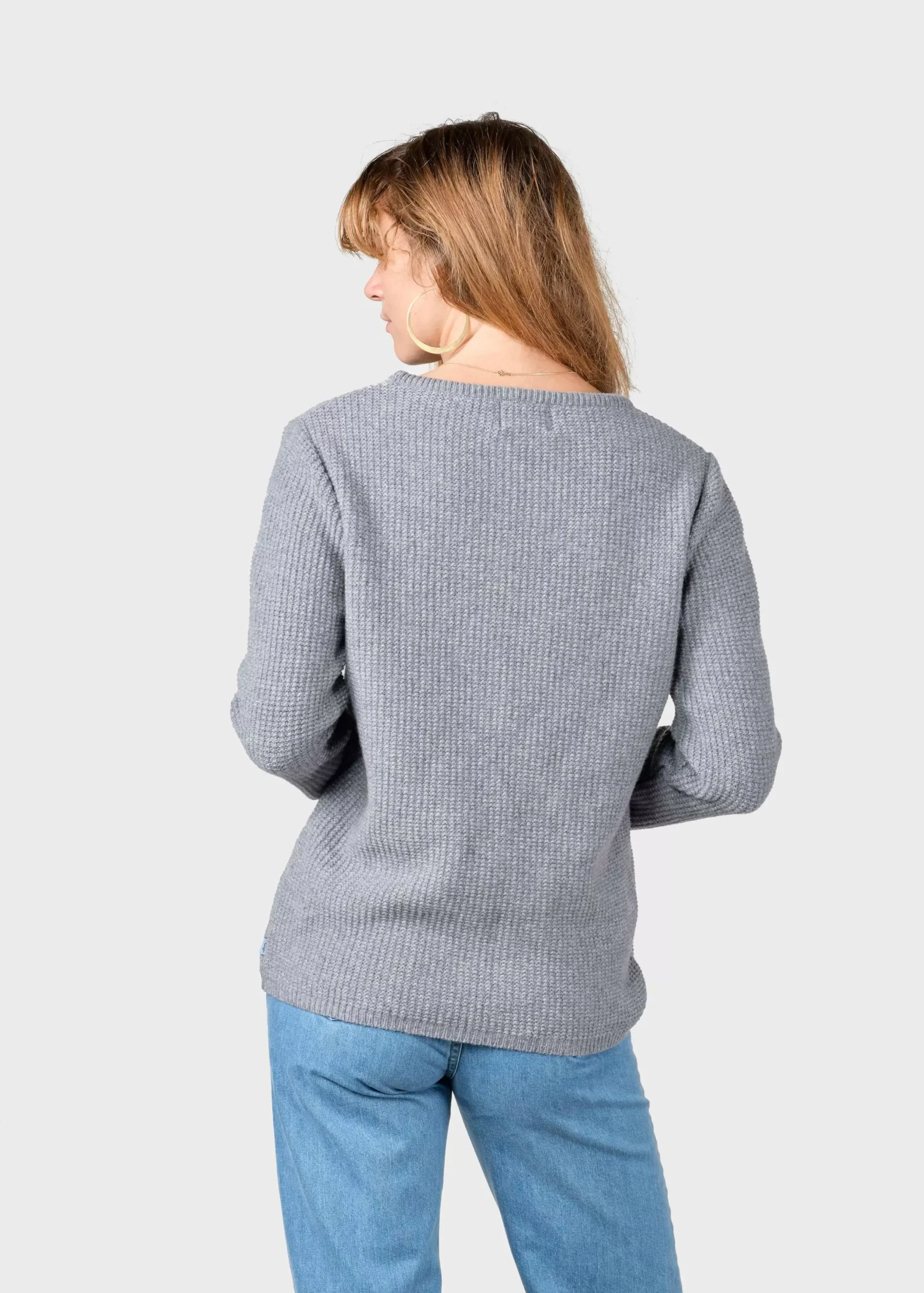 Klitmoller Collective Strick-Fenja Knit - Light grey Pastelgrey
