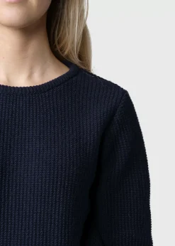 Klitmoller Collective Strick-Fenja Knit - Navy Pastelgrey