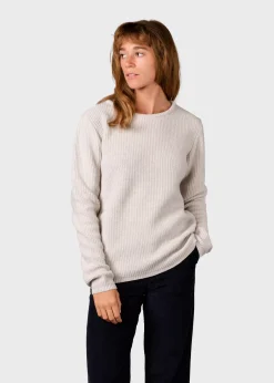 Klitmoller Collective Strick-Fenja Knit - Pastel grey Pastelgrey