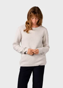 Klitmoller Collective Strick-Fenja Knit - Pastel grey Pastelgrey
