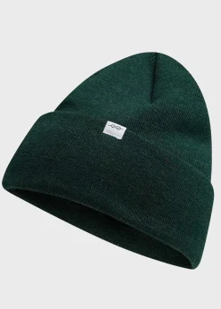 Klitmoller Collective Accessories-Fine rib beanie - Moss Green Lightblue