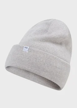 Klitmoller Collective Accessories-Fine rib beanie - Pastel grey Lightblue