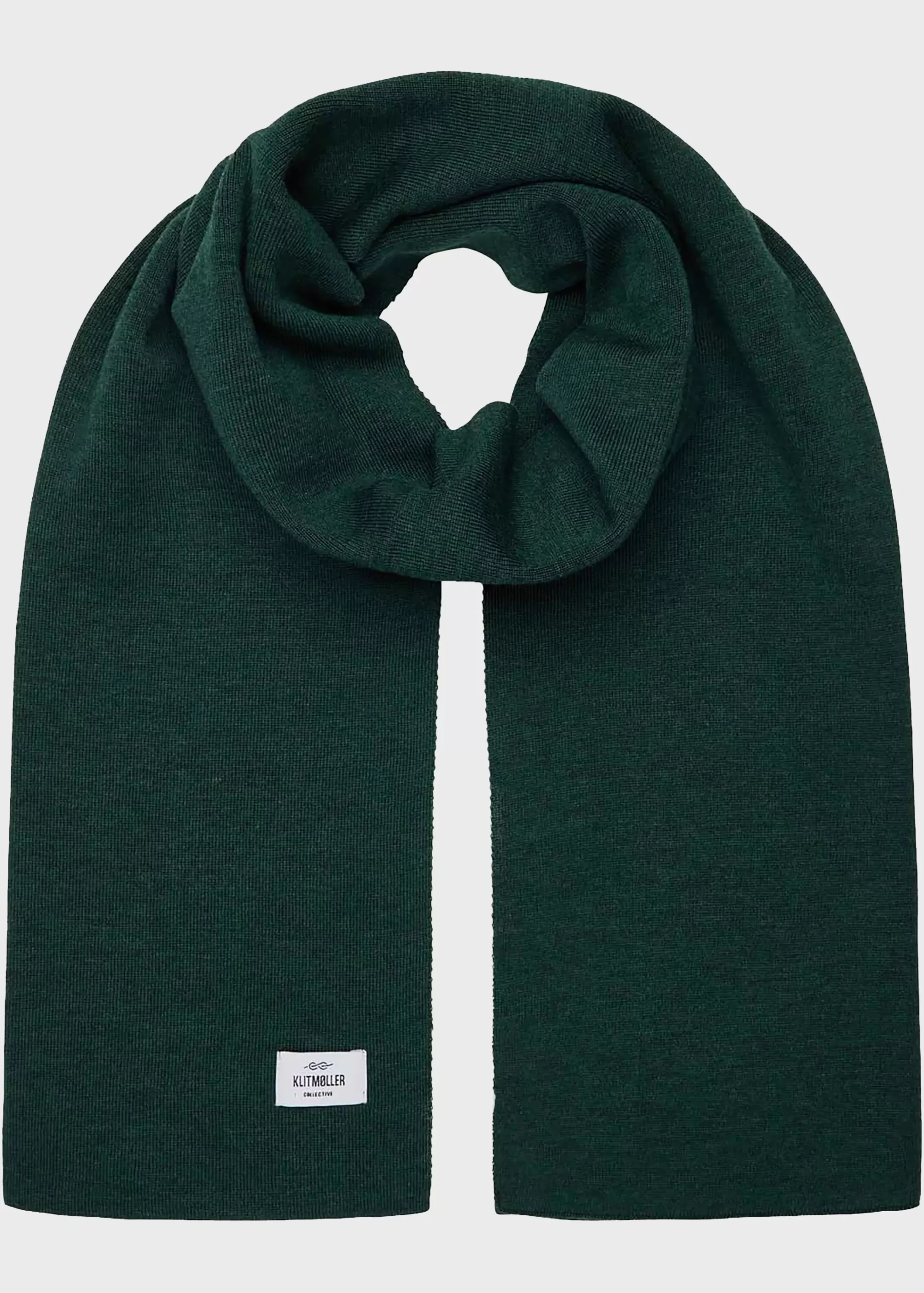 Klitmoller Collective Accessories-Fine rib scarf - Moss Green Rose