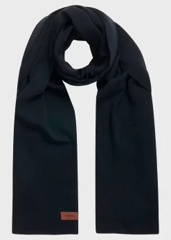 Klitmoller Collective Accessories-Fine rib scarf - Navy Black