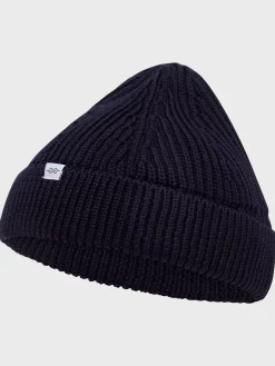 Klitmoller Collective Accessories-Fine short beanie - Navy