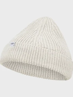 Klitmoller Collective Accessories-Fine short beanie - Pastel grey Navy