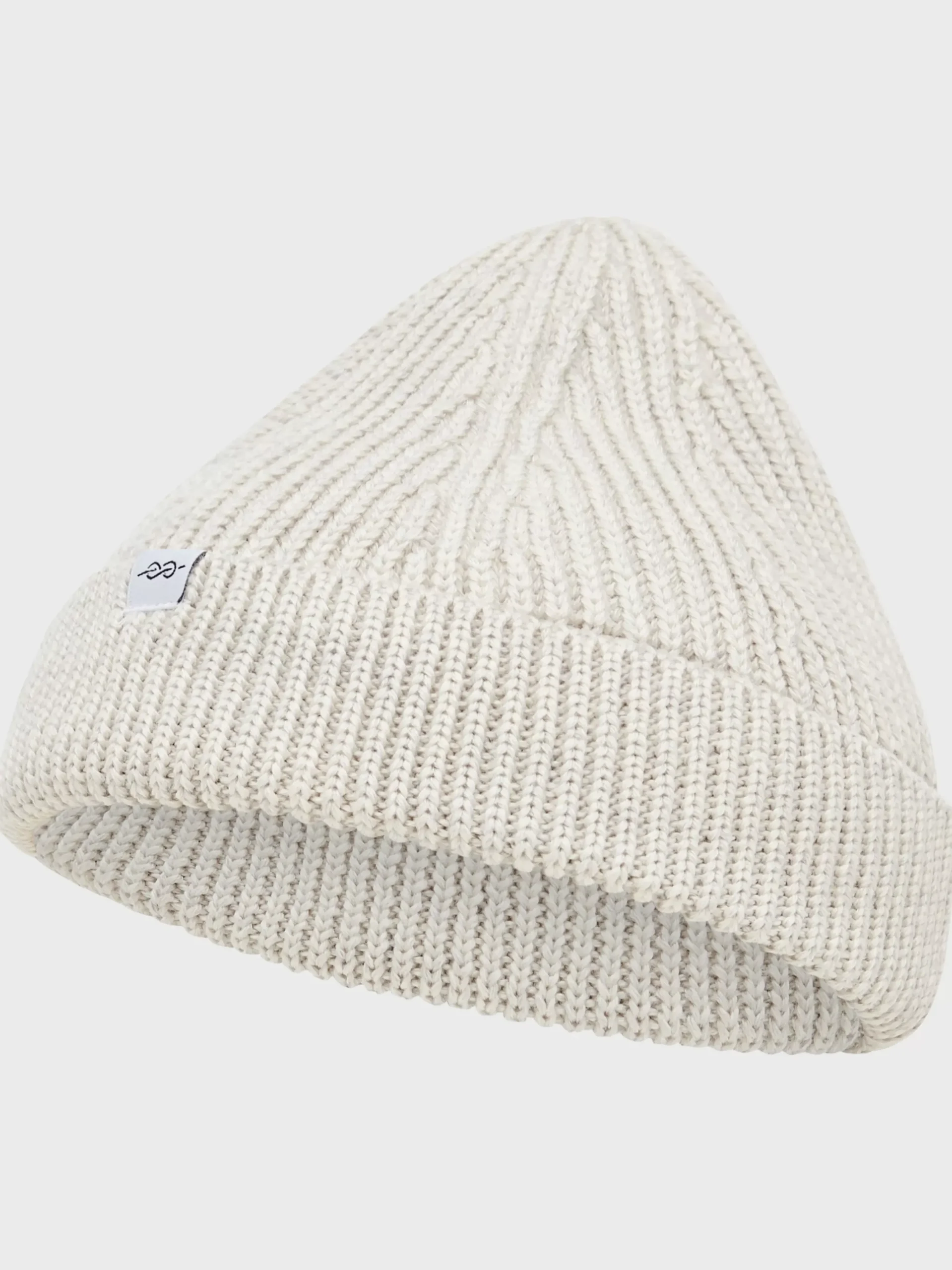 Klitmoller Collective Accessories-Fine short beanie - Pastel grey Navy