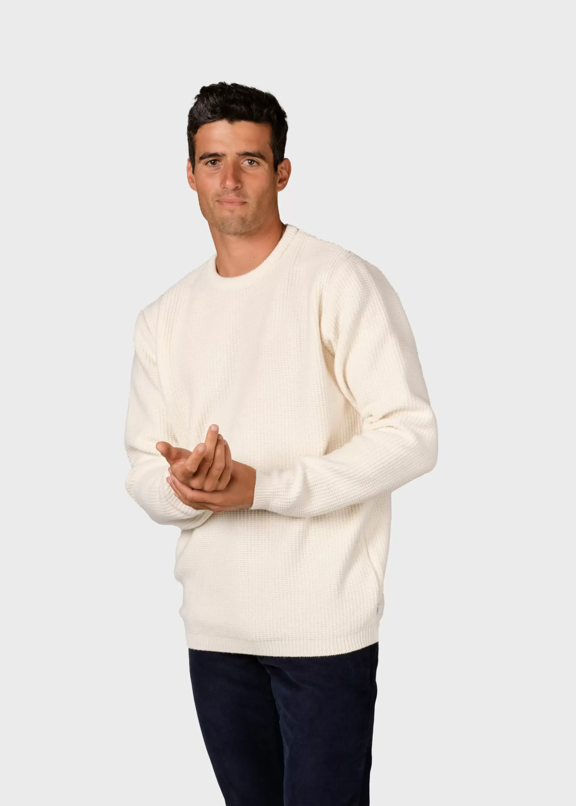 Klitmoller Collective Strick-Frede knit - Cream Skyblue