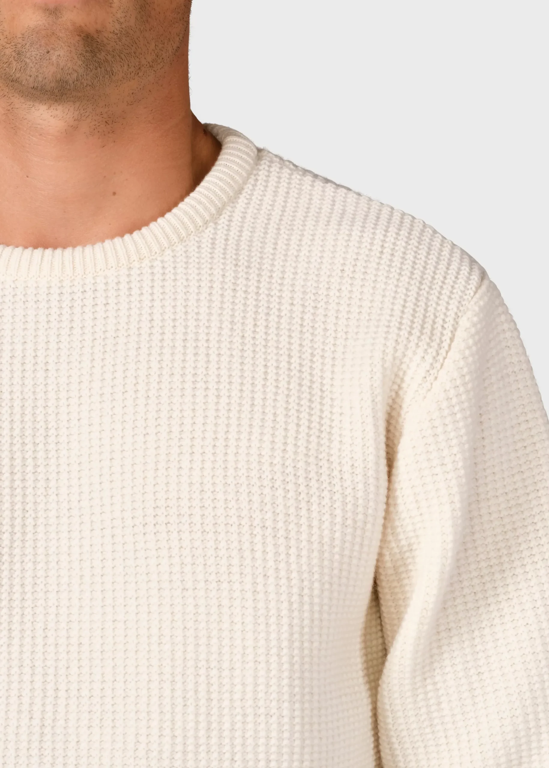 Klitmoller Collective Strick-Frede knit - Cream Skyblue