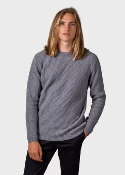 Klitmoller Collective Strick-Frede knit - Light grey Skyblue